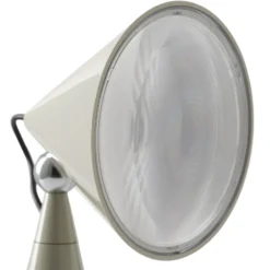 Lámpara de mesa LED Pose de Tom Dixon, gris claro, altura 25 cm