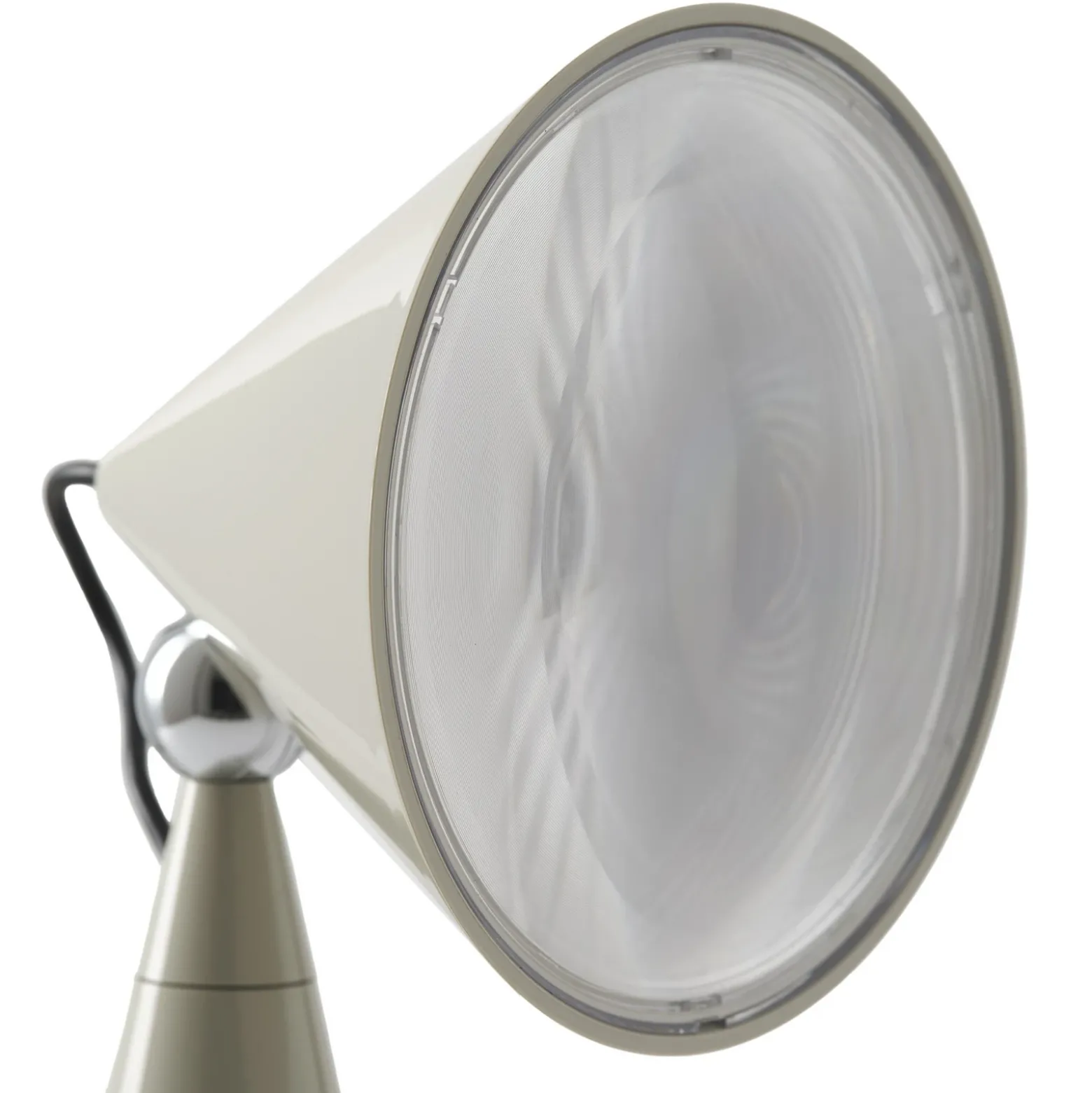 Lámpara de mesa LED Pose de Tom Dixon, gris claro, altura 25 cm