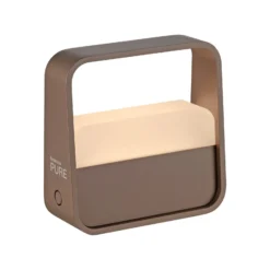 lámpara de mesa LED PURE Go, bronce, aluminio