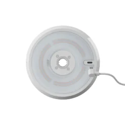 Lámpara de mesa LED recargable Mahina, blanca, altura 36 cm, metal, CCT