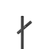 Lámpara de mesa LED recargable Streak-B, altura 50 cm, negra, de metal
