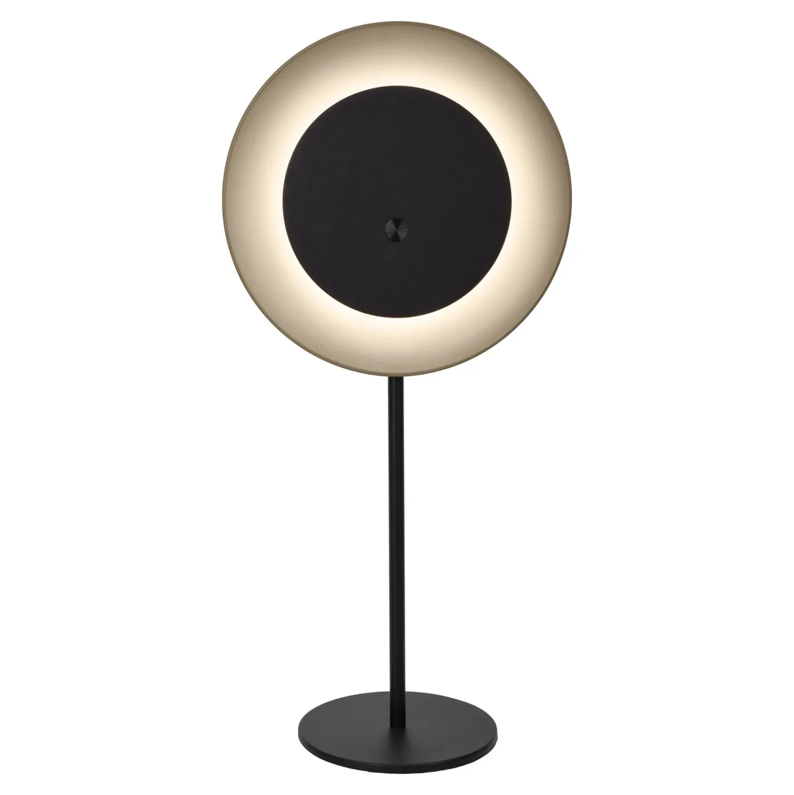 lámpara de mesa LED recargable Solan, negro/beige, solar, IP54