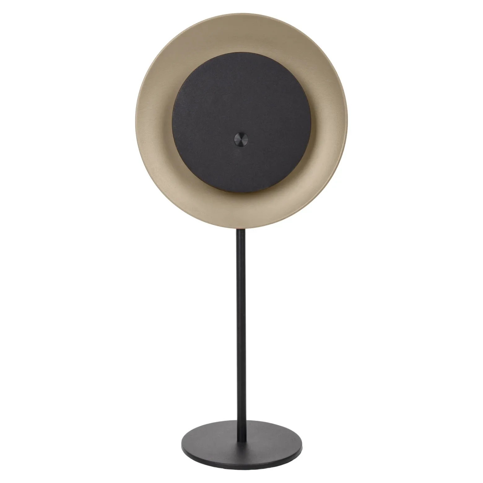 lámpara de mesa LED recargable Solan, negro/beige, solar, IP54
