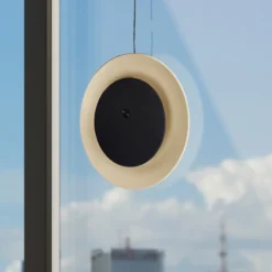 lámpara de mesa LED recargable Solan, negro/beige, solar, IP54