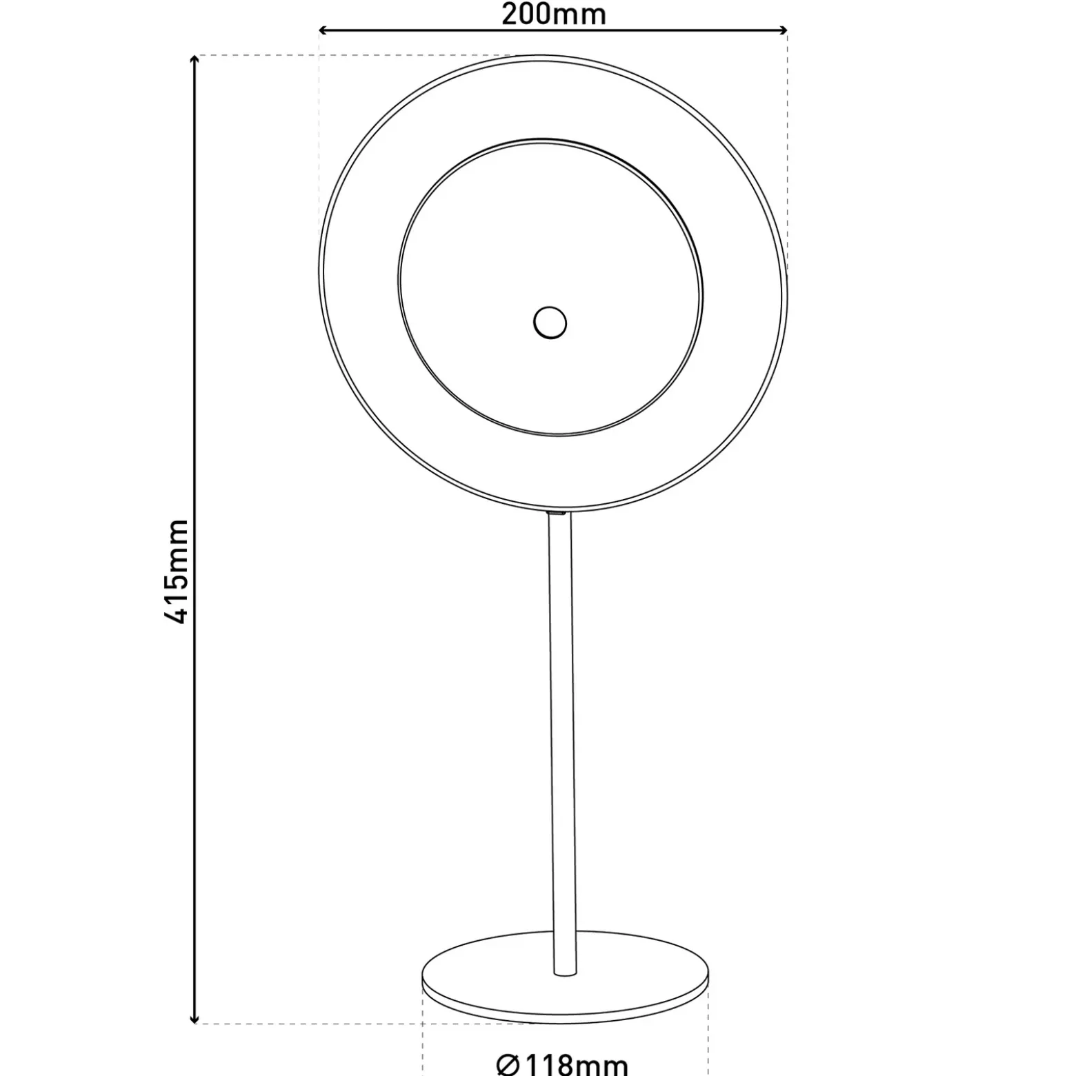 lámpara de mesa LED recargable Solan, negro/beige, solar, IP54