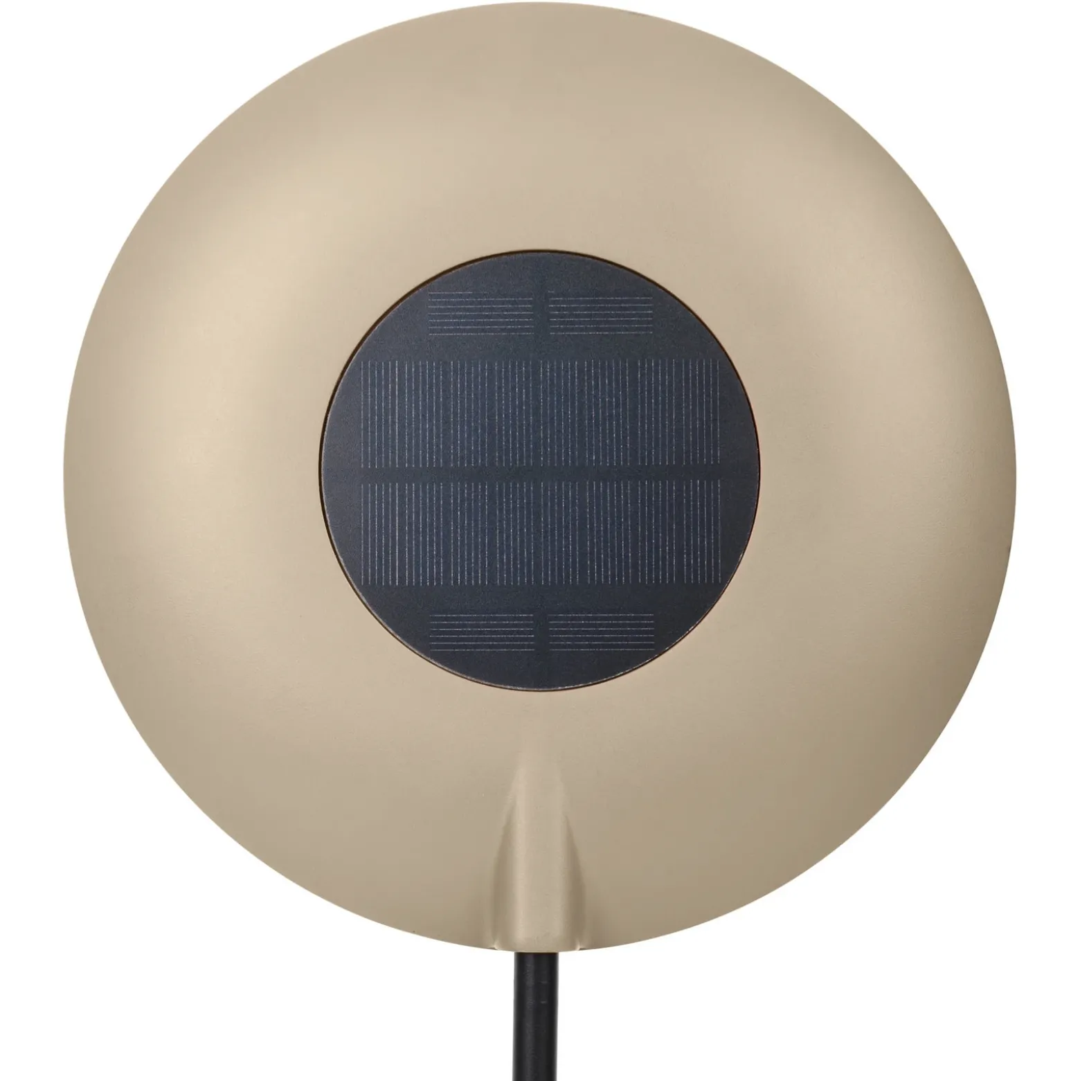 lámpara de mesa LED recargable Solan, negro/beige, solar, IP54