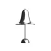 Lámpara de mesa LED recargable VERPAN Pantop, cromada, altura 30 cm, IP44