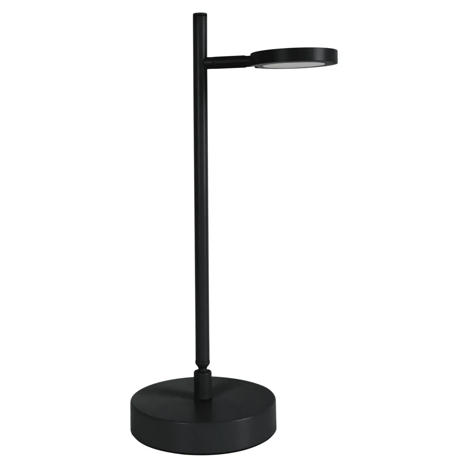 Lámpara de mesa LED recargable Lupa, negra Altura 45 cm Metal Touchdim