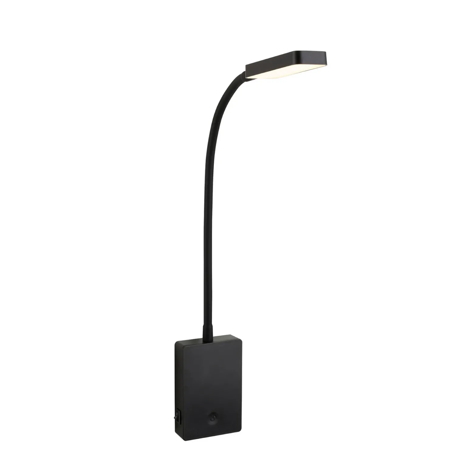 Lámpara de mesa LED recargable Cielo, negro, altura 56 cm, plástico