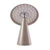 Lámpara de mesa LED recargable Beacon Kinoko, marrón, 27 cm, CCT