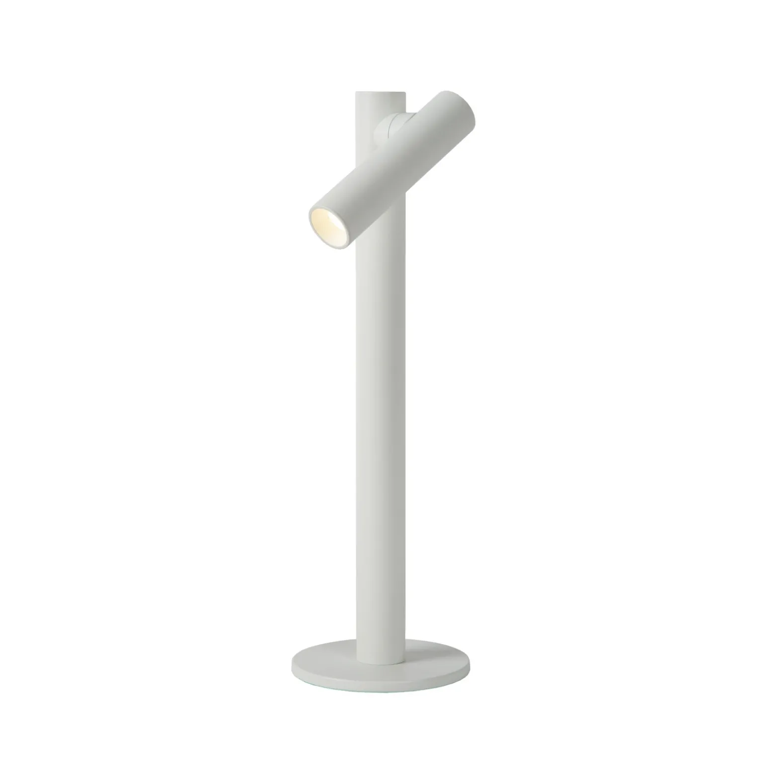 Lámpara de mesa LED recargable Antrim, blanca, 1 luz, IP54, atenuable