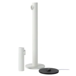 Lámpara de mesa LED recargable Antrim, blanca, 1 luz, IP54, atenuable