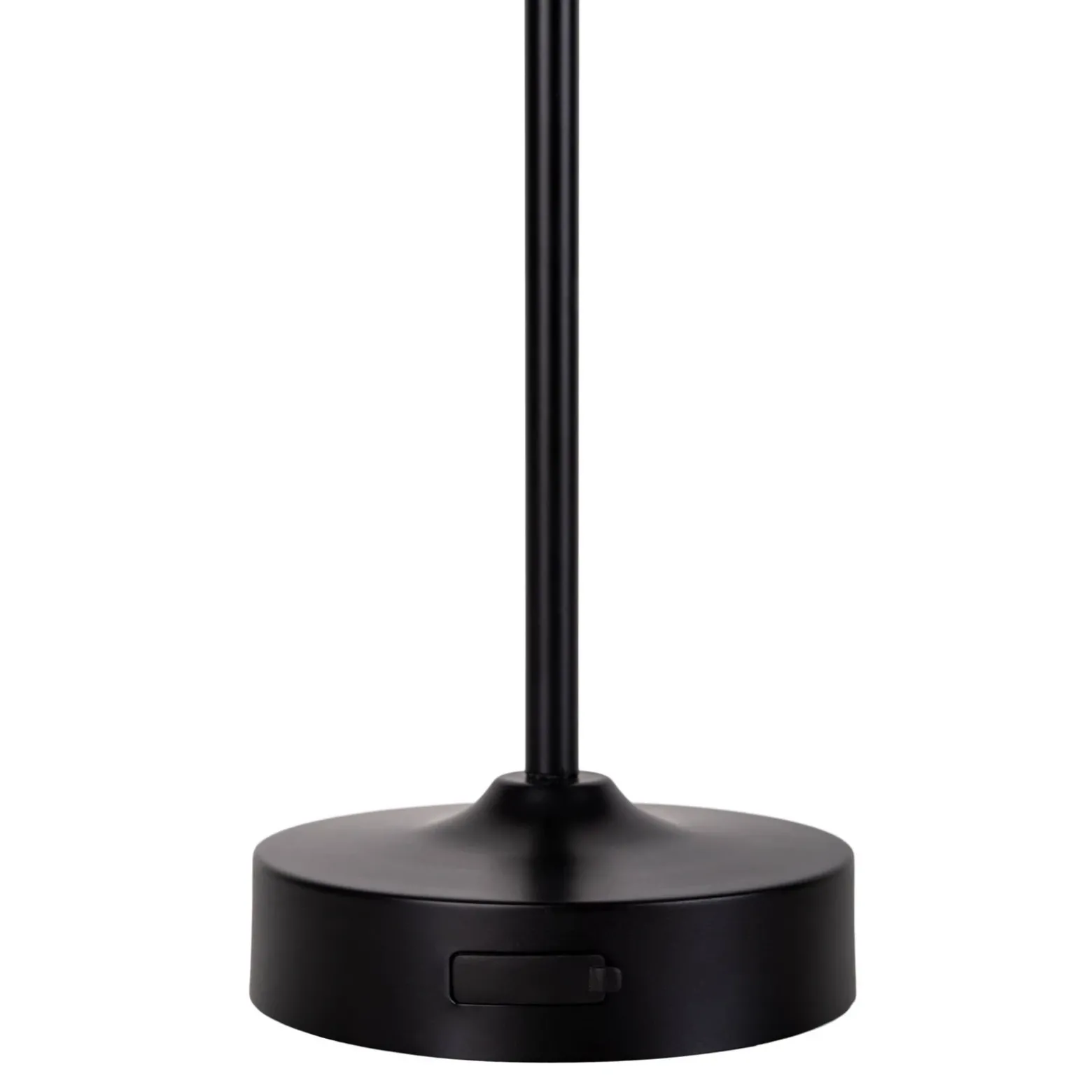 Lámpara de mesa LED recargable Pina negra 27,8 cm metal/vidrio Touch