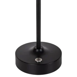 Lámpara de mesa LED recargable Pina negra 27,8 cm metal/vidrio Touch