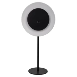 Lámpara de mesa LED recargable Solan, negro/blanco, solar, IP54