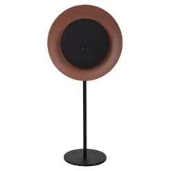 Lámpara de mesa LED recargable Solan, negro/marrón, solar, IP54