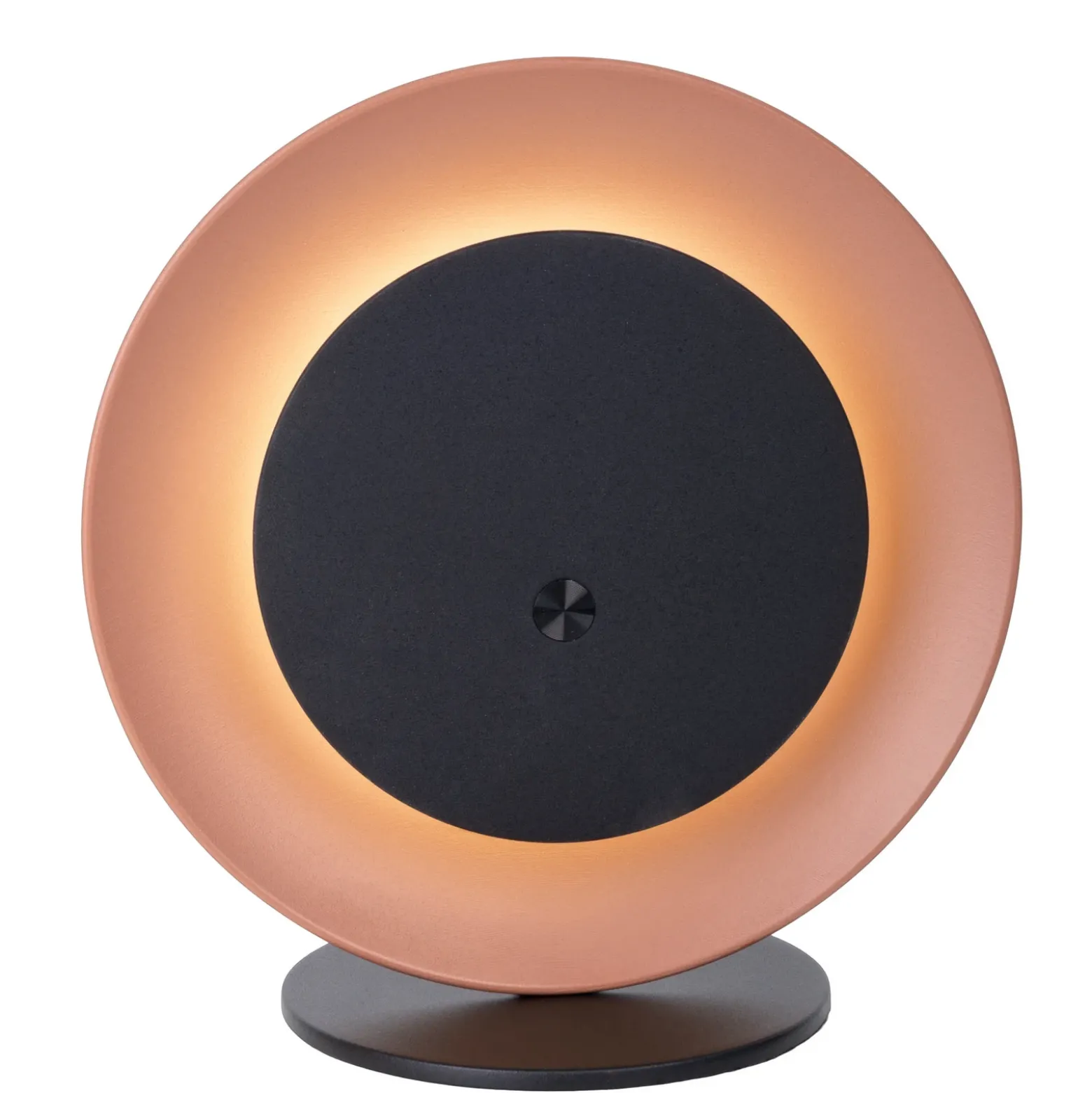 Lámpara de mesa LED recargable Solan, negro/marrón, solar, IP54
