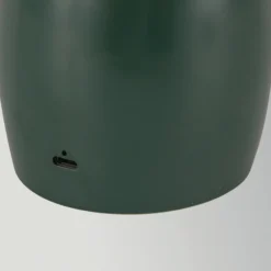 Lámpara de mesa LED recargable Poppy, verde, altura 27 cm, metal, atenuable