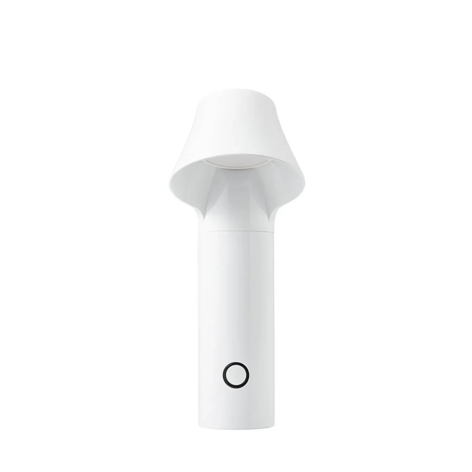 lámpara de mesa LED recargable LOOM DESIGN Willow, blanca, aluminio, IP54
