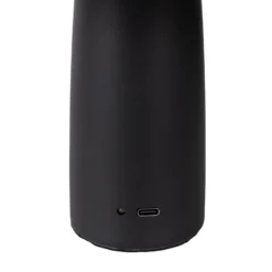 Lámpara de mesa LED recargable Pilu negro altura 16,5cm metal touchdim