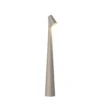 Lámpara de mesa LED recargable Africa de Vibia, altura 40 cm, beige oscuro