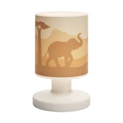 Lámpara de mesa LED recargable Scandi Savanne, naranja, 21, cm