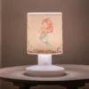 Lámpara de mesa LED recargable Mara sirena, colorida, 21 cm