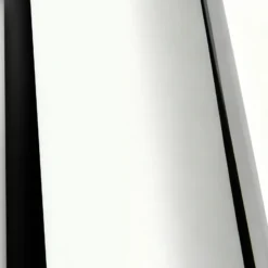 Lámpara de mesa LED recargable Lindby Nevijo, cromada, Ø 20 cm, USB, atenuador
