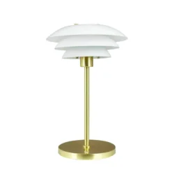 Lámpara de mesa LED recargable DL20 de Dyberg Larsen, altura 30 cm, cristal