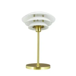 Lámpara de mesa LED recargable DL20 de Dyberg Larsen, altura 30 cm, cristal