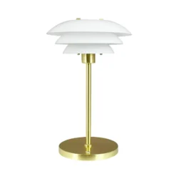 Lámpara de mesa LED recargable DL20 de Dyberg Larsen, altura 30 cm, cristal