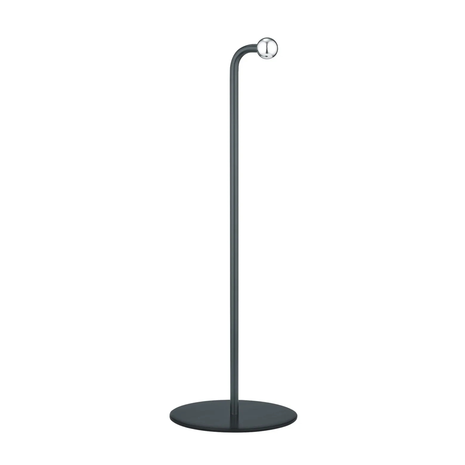 Lámpara de mesa LED recargable Maxi, negra, metal, atenuable, 36 cm