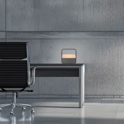 lámpara de mesa LED recargable PURE Go, gris, aluminio