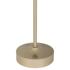 Lámpara de mesa LED recargable Pina beige Altura 27,8cm Metal/cristal