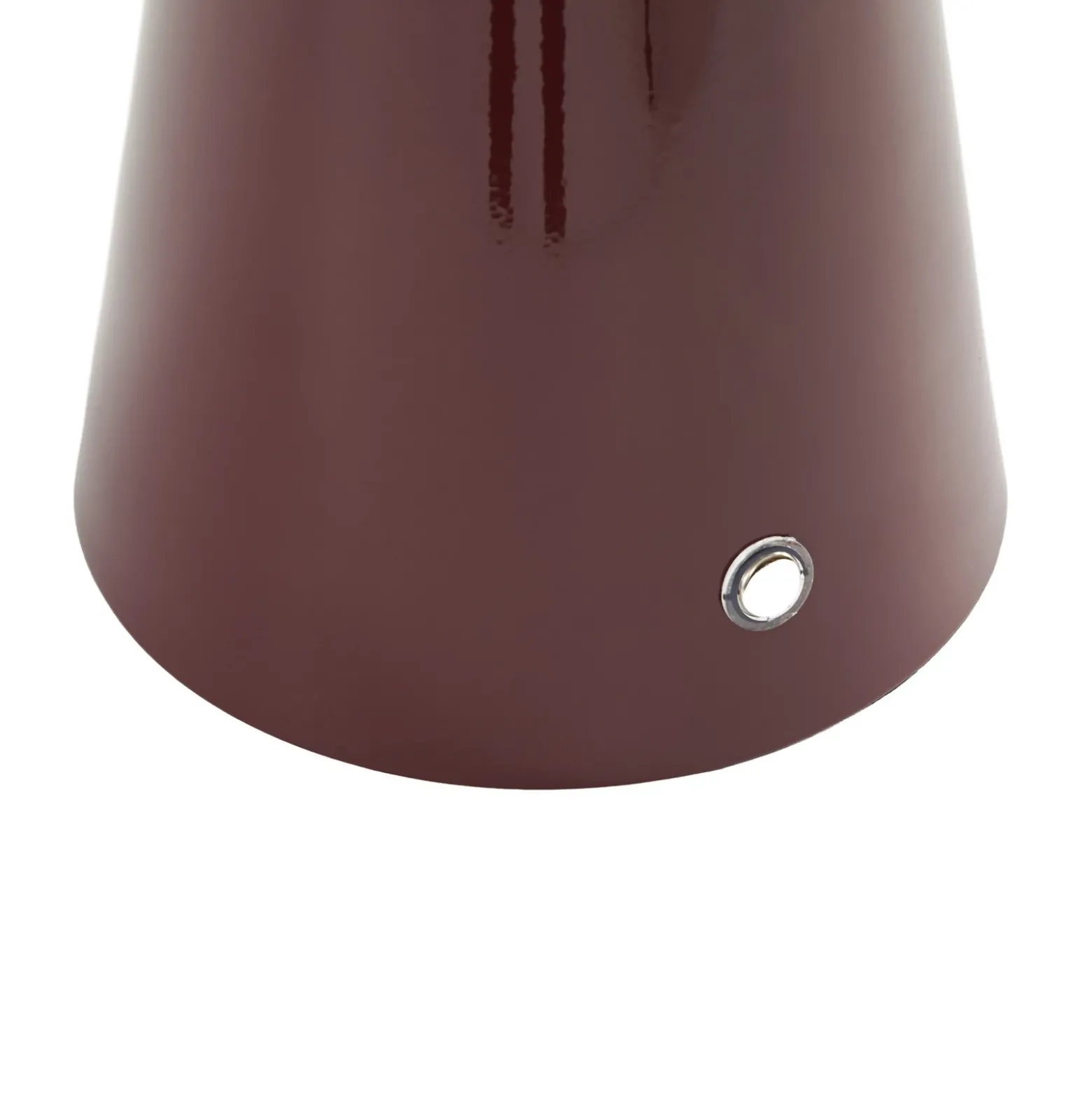 Lámpara de mesa LED recargable Lindby Nevijo, roja, Ø 20 cm, USB, atenuador de