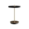 Lámpara de mesa LED recargable UMAGE Asteria Move, negro/latón, 31 cm