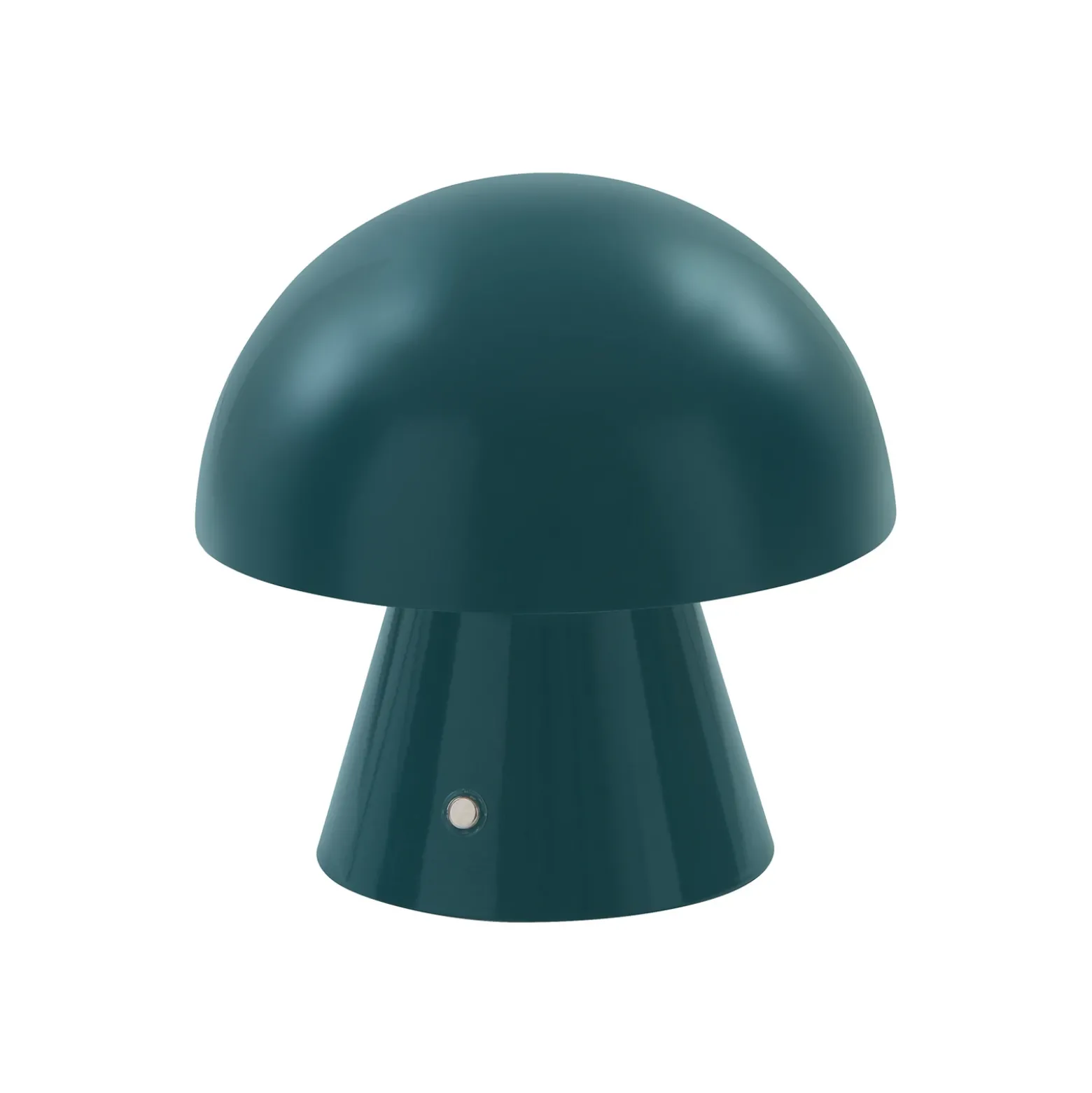 Lámpara de mesa LED recargable Lindby Nevijo, color petróleo, Ø 18 cm, USB,