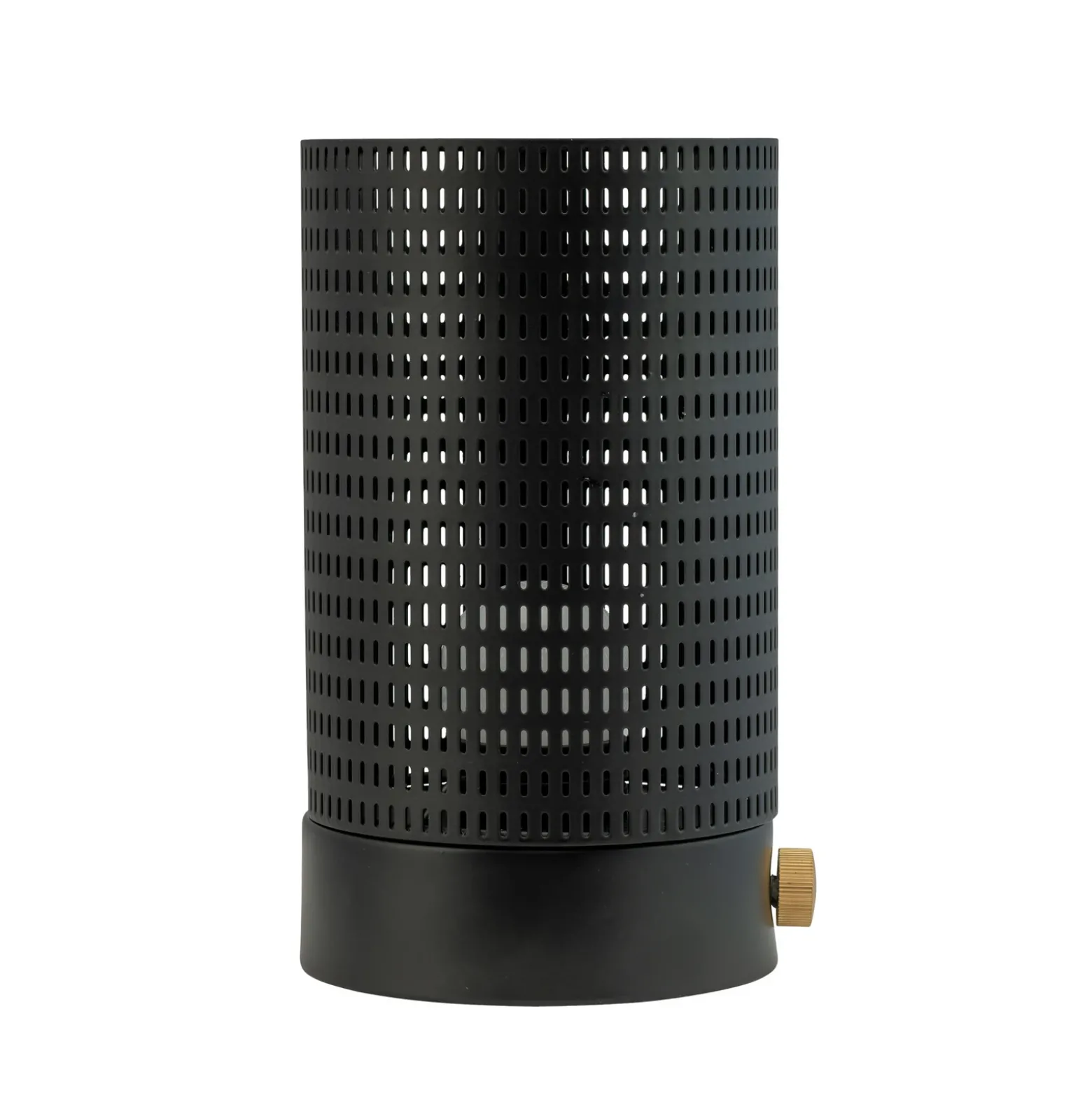 Lámpara de mesa LED recargable Mesh de Dyberg Larsen, negra, altura 20 cm