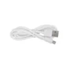 Lámpara de mesa LED recargable Gixi, color plata, altura 25 cm, CCT