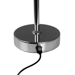 Lámpara de mesa LED recargable Malmö de Dyberg Larsen, altura 23 cm, metal