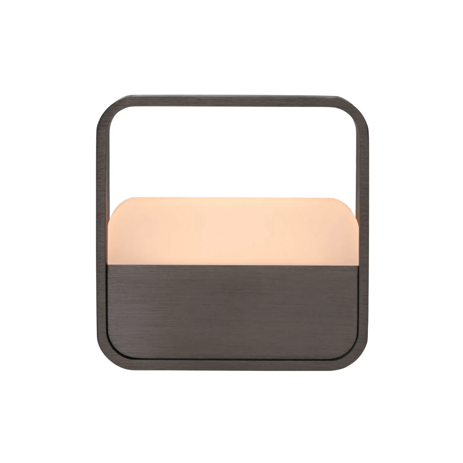 lámpara de mesa LED recargable PURE Go, marrón metalizado oscuro, aluminio