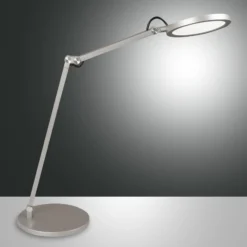 Lámpara de mesa LED Regina con atenuador, aluminio
