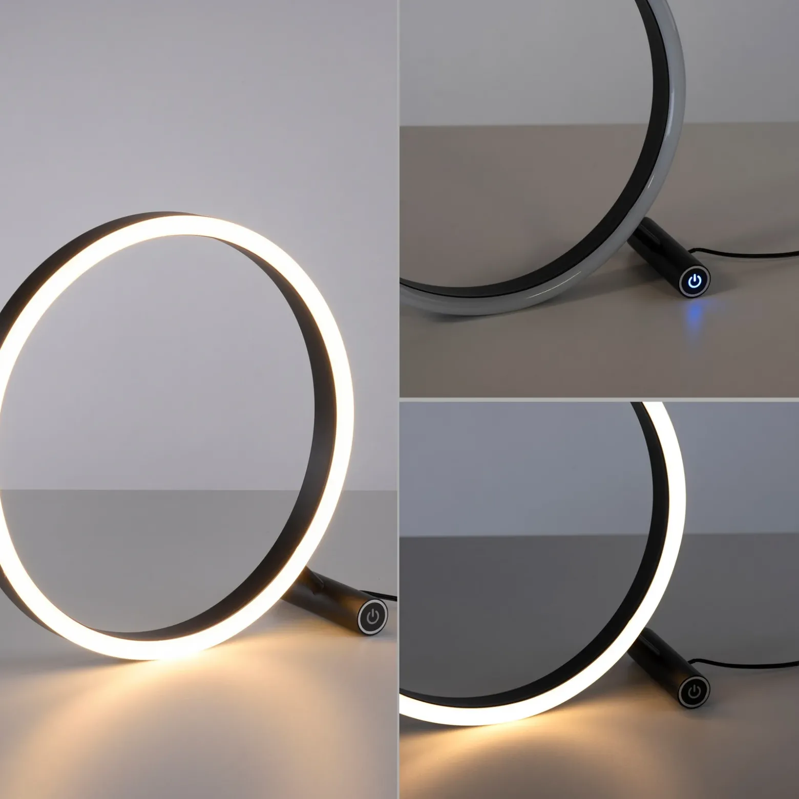 Lámpara de mesa LED Ritus, antracita