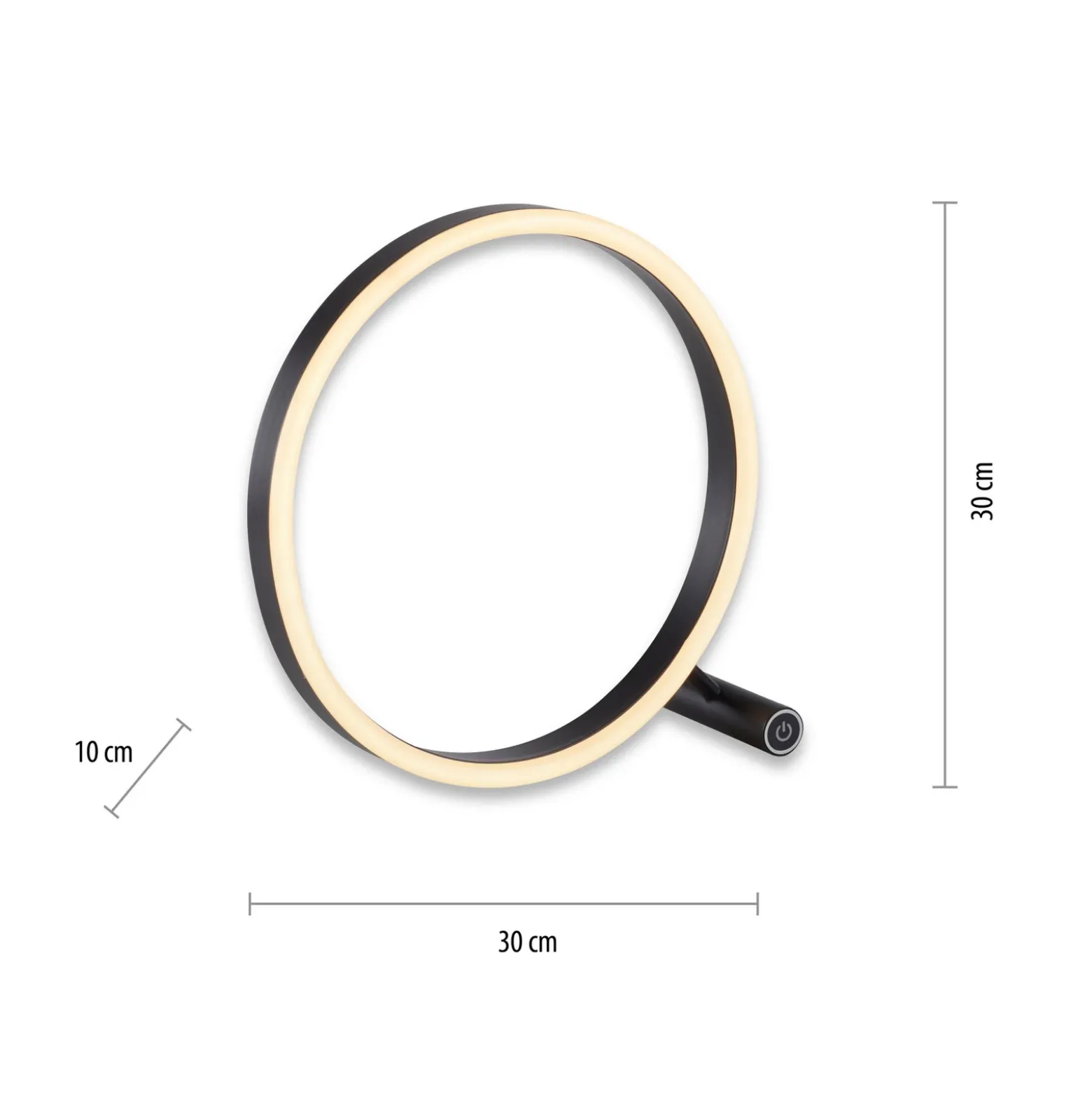 Lámpara de mesa LED Ritus, antracita