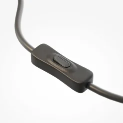 Lámpara de mesa LED SCALA, marrón/bronce, altura 24 cm, cristal