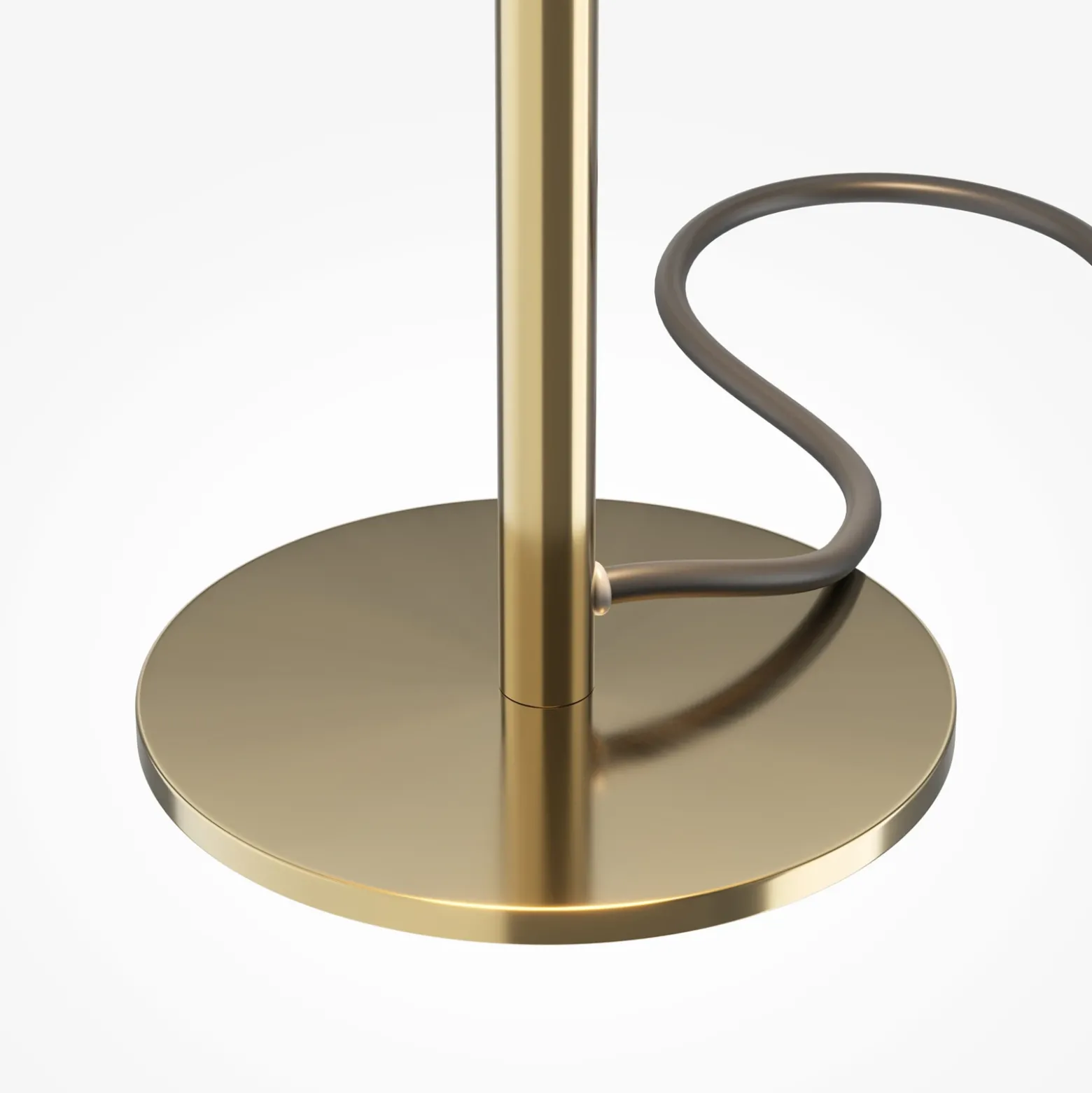 Lámpara de mesa LED SCALA, marrón/bronce, altura 24 cm, cristal