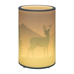 Lámpara de mesa LED 25/15 Scandi Forest, verde, 38 cm, atenuable