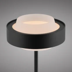 Lámpara de mesa LED SCHÖNER WOHNEN Elmo, negra, 3000 K, atenuador