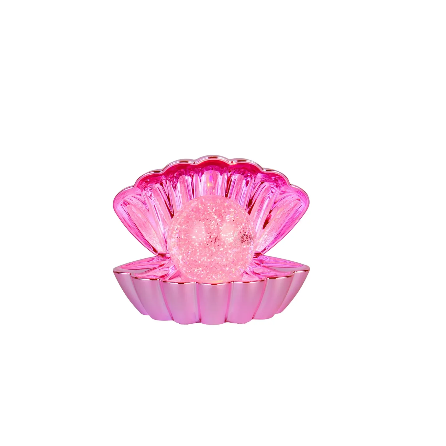 Lámpara de mesa LED Shelly, rosa, plástico, 18 cm, RGB