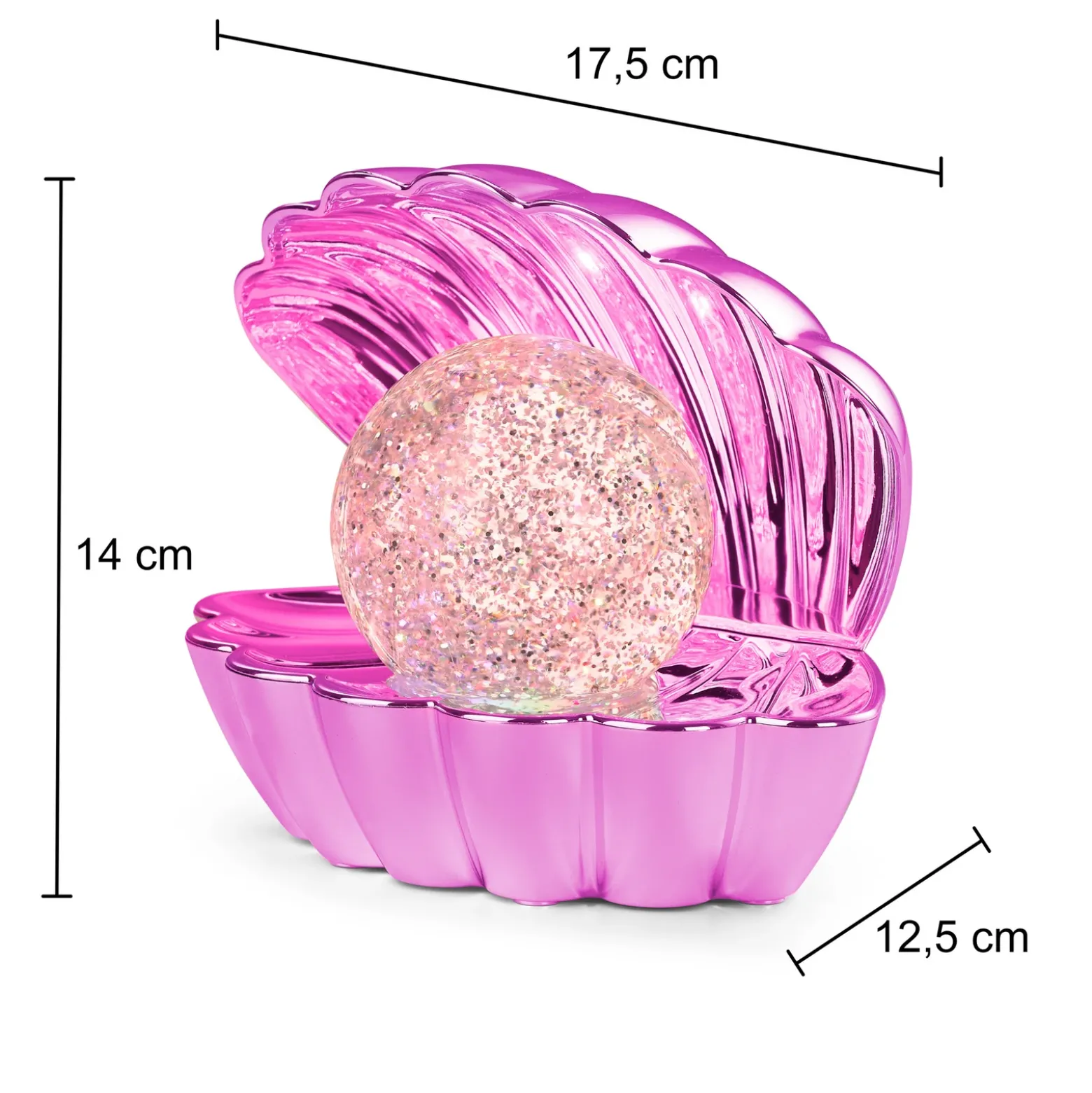 Lámpara de mesa LED Shelly, rosa, plástico, 18 cm, RGB